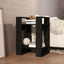 bogreol/rumdeler 41x35x57 cm massivt fyrretræ sort