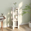 bogreol/rumdeler 41x35x125 cm massivt fyrretræ hvid