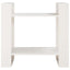 bogreol/rumdeler 60x35x57 cm massivt fyrretræ hvid