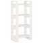 bogreol/rumdeler 60x35x125 cm massivt træ hvid