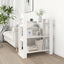 bogreol/rumdeler 80x35x91 cm massivt fyrretræ hvid