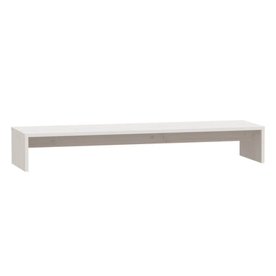 skærmholder 100x27x15 cm massivt fyrretræ hvid
