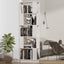 bogreol/rumdeler 51x25x163,5 cm massivt fyrretræ hvid