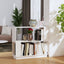 bogreol/rumdeler 80x25x70 cm massivt fyrretræ hvid
