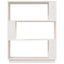 bogreol/rumdeler 80x25x101 cm massivt fyrretræ hvid