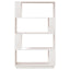 bogreol/rumdeler 80x25x132 cm massivt fyrretræ hvid