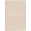 gulvtæppe 160x230 cm blødt plys skridsikkert og vaskbart beige