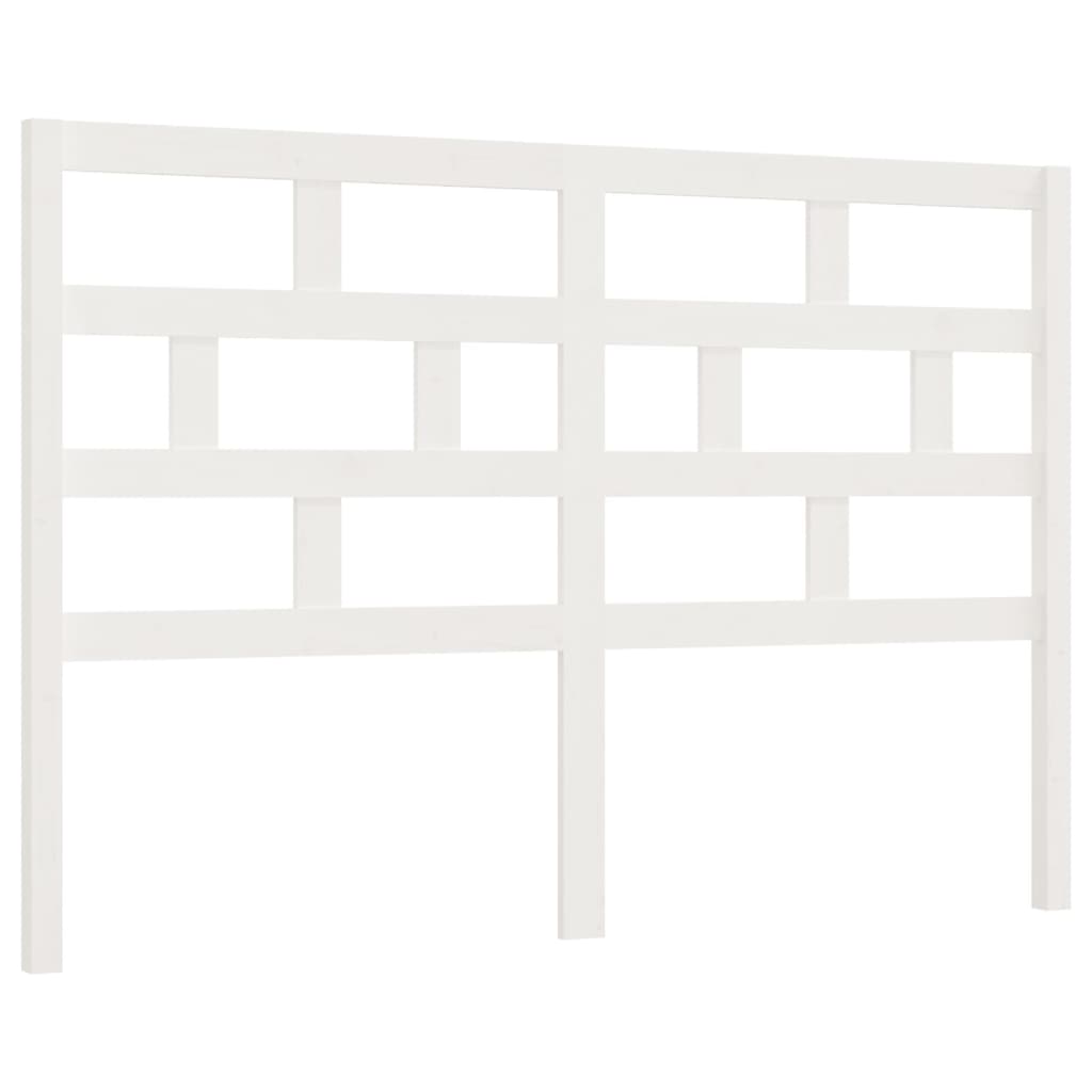 sengegærde 166x4x100 cm massivt fyrretræ hvid