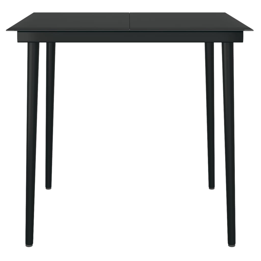 spisebordssæt til haven 3 dele med hynder polyrattan og glas