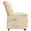 massagestol stof cremefarvet