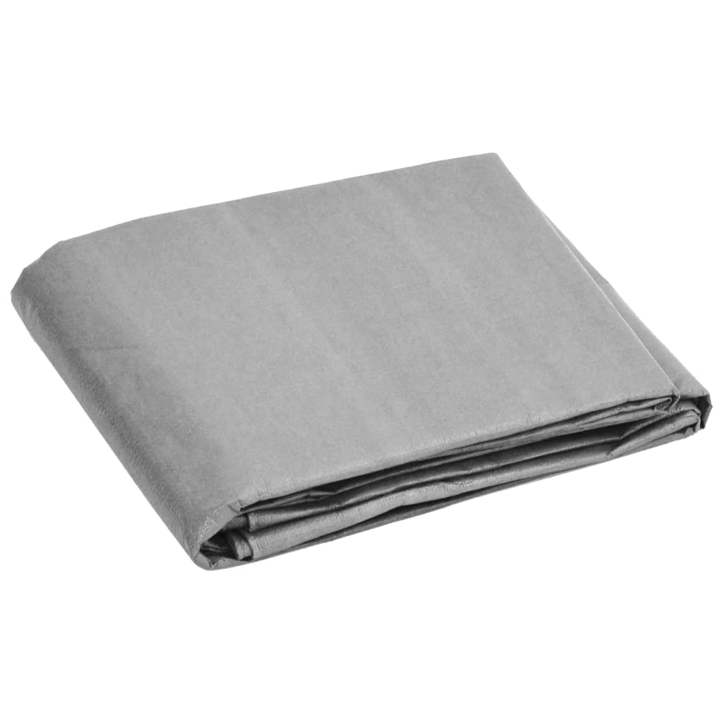 presenning 6x8 m 180 g/m² HDPE grå