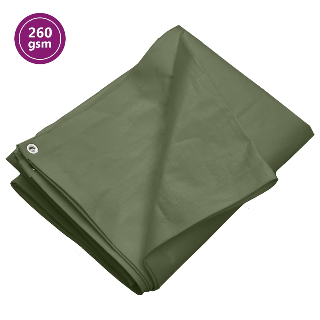 presenning 4x5 m 260 g/m² HDPE grøn