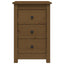 sengeborde 2 stk. 40x35x61,5cm massivt fyrretræ gyldenbrun