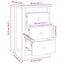 sengeborde 2 stk. 40x35x61,5cm massivt fyrretræ gyldenbrun