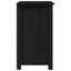 sengeborde 2 stk. 40x35x61,5 cm massivt fyrretræ sort