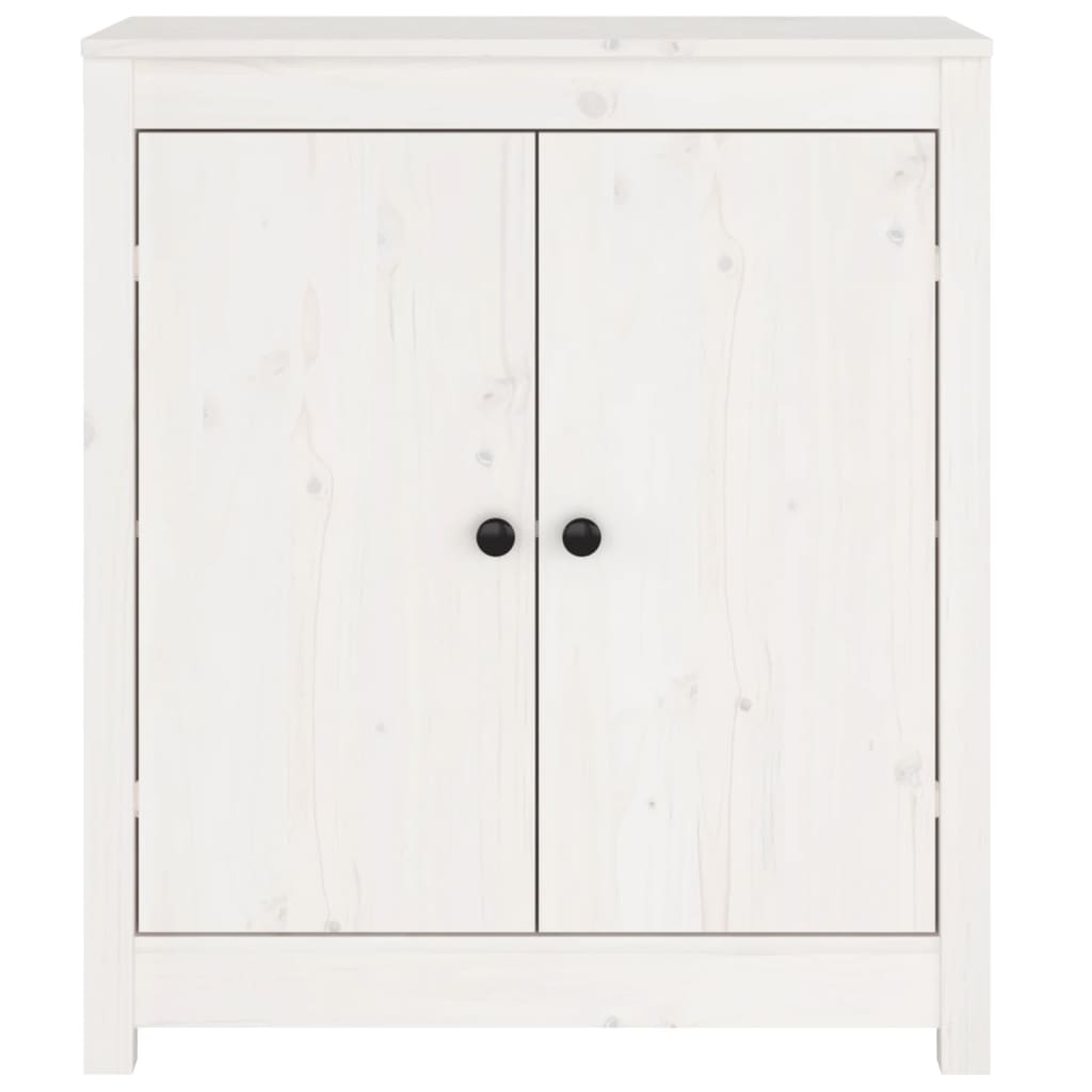 skænk 70x35x80 cm massivt fyrretræ hvid