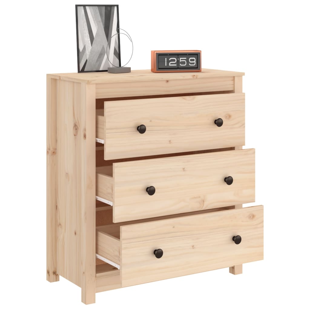 skænk 70x35x80 cm massivt fyrretræ