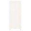 skænk 70x35x80 cm massivt fyrretræ hvid