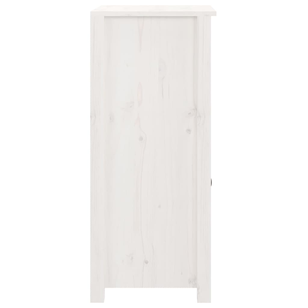skænk 40x35x80 cm massivt fyrretræ hvid