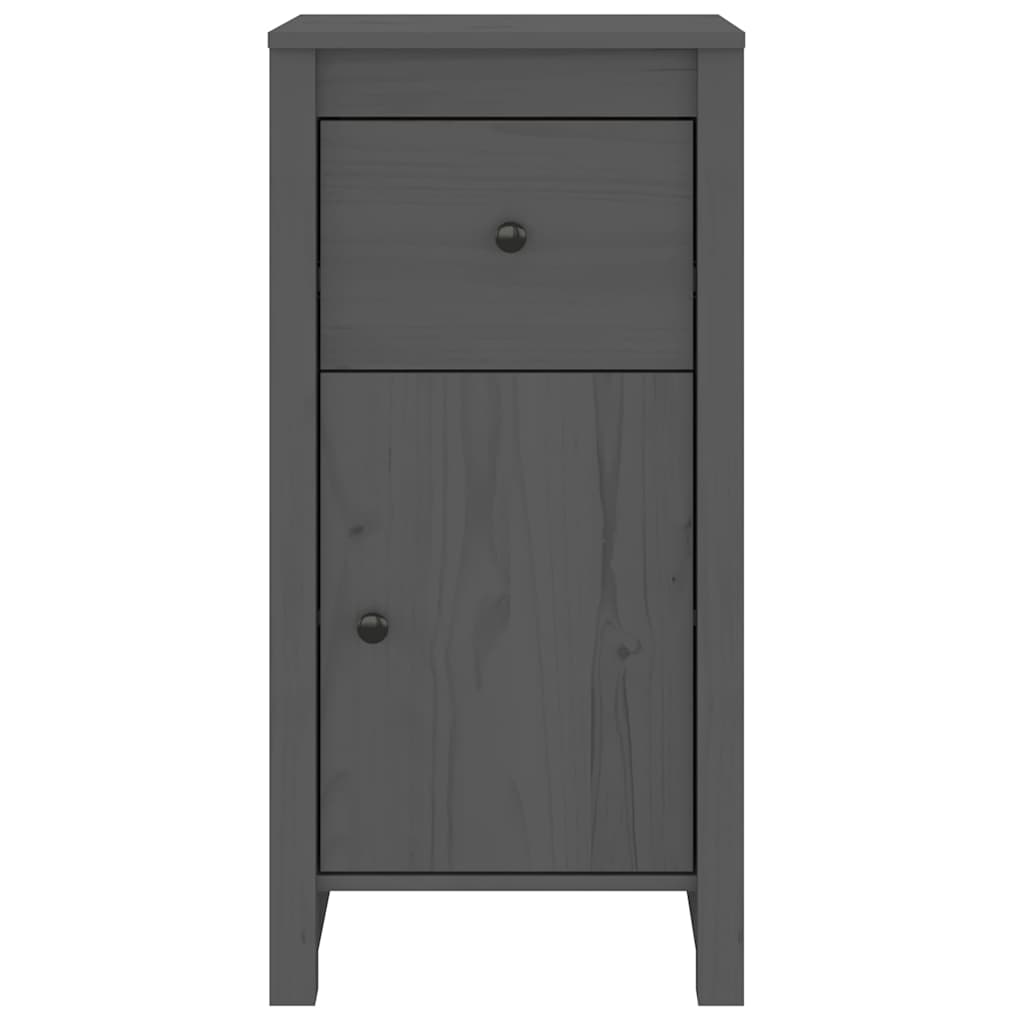 skænke 2 stk. 40x35x80 cm massivt fyrretræ grå