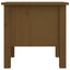 sideborde 2 stk. 40x40x39 cm massivt fyrretræ gyldenbrun