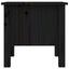 sideborde 2 stk. 40x40x39 cm massivt fyrretræ sort