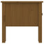 sideborde 2 stk. 50x50x49 cm massivt fyrretræ gyldenbrun
