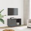 tv-bord 74x35x44 cm massivt fyrretræ grå