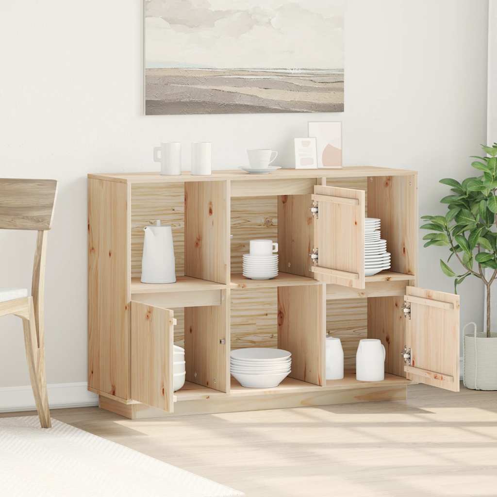 skænk 110,5x35x80 cm massivt fyrretræ