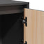 højskab 110,5x35x117 cm massivt fyrretræ grå