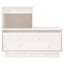 sengeborde 2 stk. 60x34x51 cm massivt fyrretræ hvid