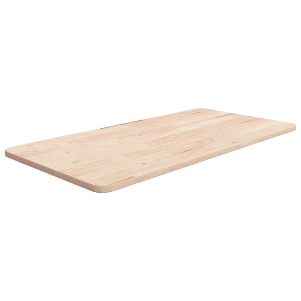 bordplade til badeværelse 80x40x1,5 cm massivt træ ubehandlet billede