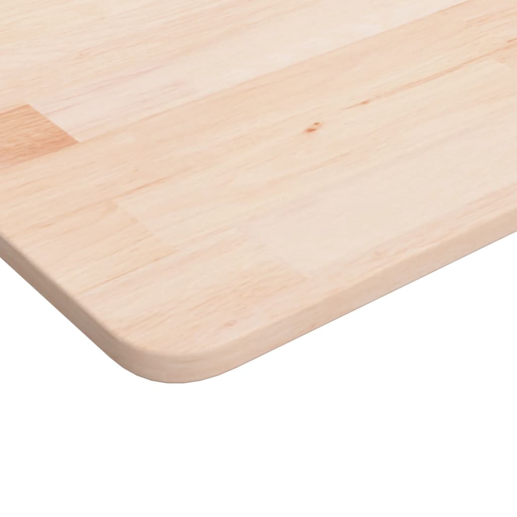 bordplade til badeværelse 80x40x1,5 cm massivt træ ubehandlet
