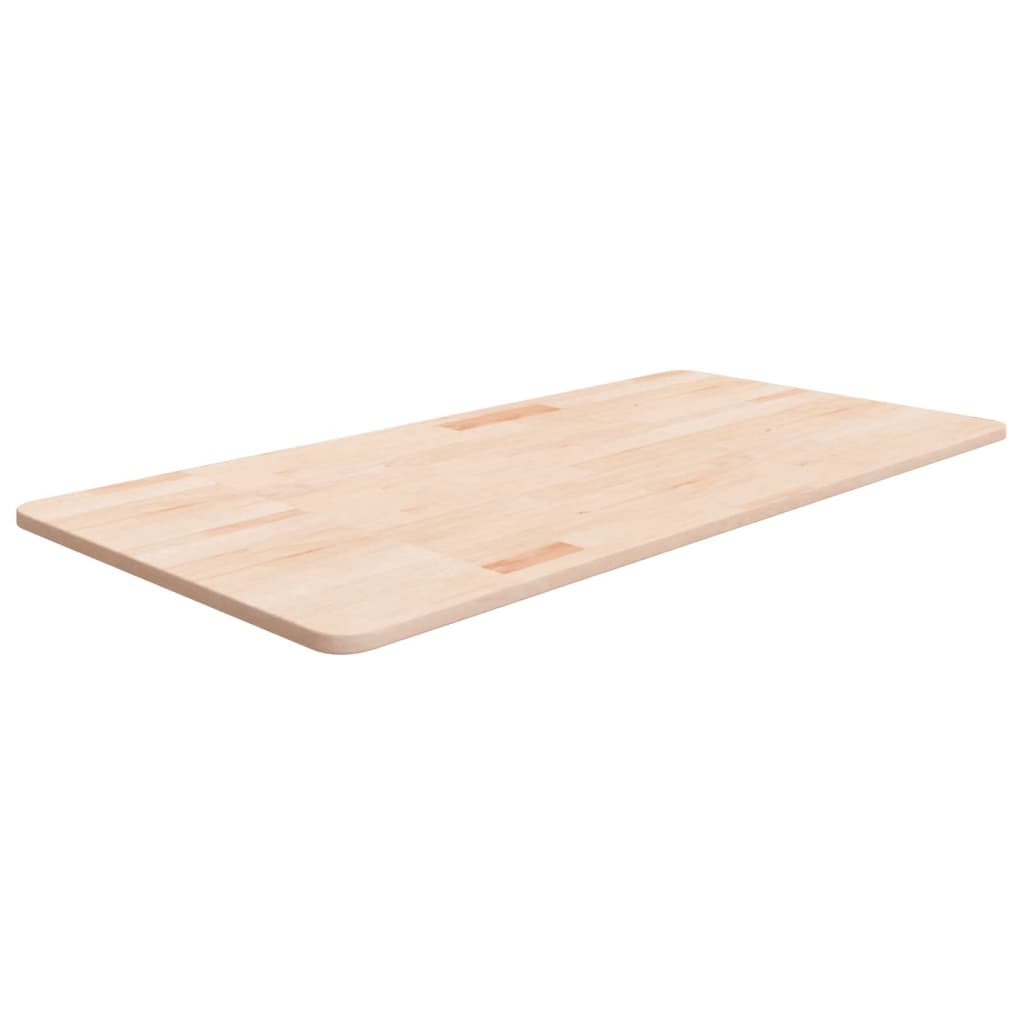 bordplade til badeværelse 100x50x1,5 cm massivt træ ubehandlet billede