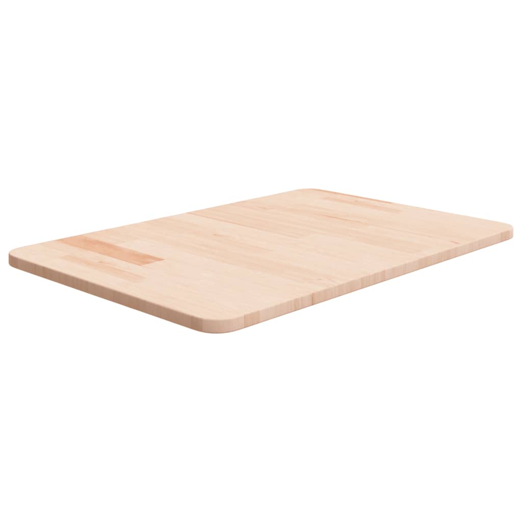 bordplade til badeværelse 60x40x1,5 cm massivt træ ubehandlet billede
