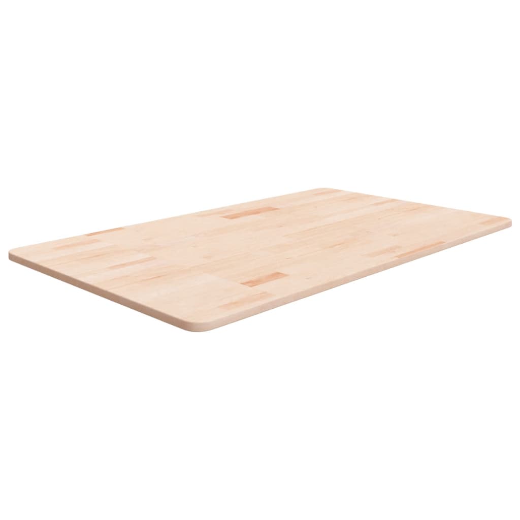 bordplade til badeværelse 100x60x1,5 cm massivt træ ubehandlet billede
