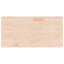 bordplade til badeværelse 100x50x2,5 cm massivt træ ubehandlet