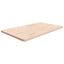 bordplade til badeværelse 100x60x2,5 cm massivt træ ubehandlet