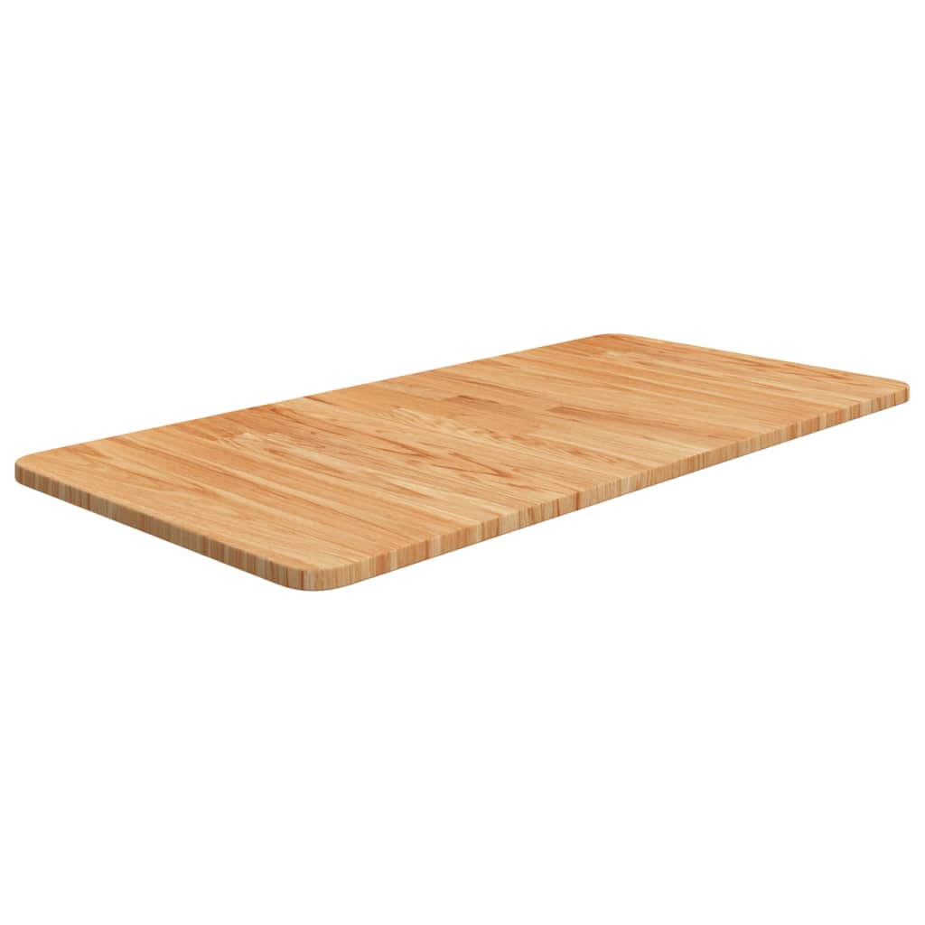 bordplade til badeværelse 80x40x1,5 cm massivt træ lysebrun billede