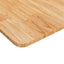 bordplade til badeværelse 80x40x1,5 cm massivt træ lysebrun