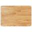 bordplade til badeværelse 60x40x1,5 cm massivt træ lysebrun