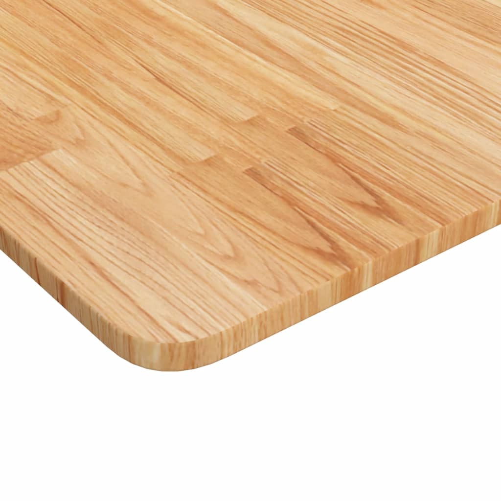 bordplade til badeværelse 100x60x1,5 cm massivt træ lysebrun