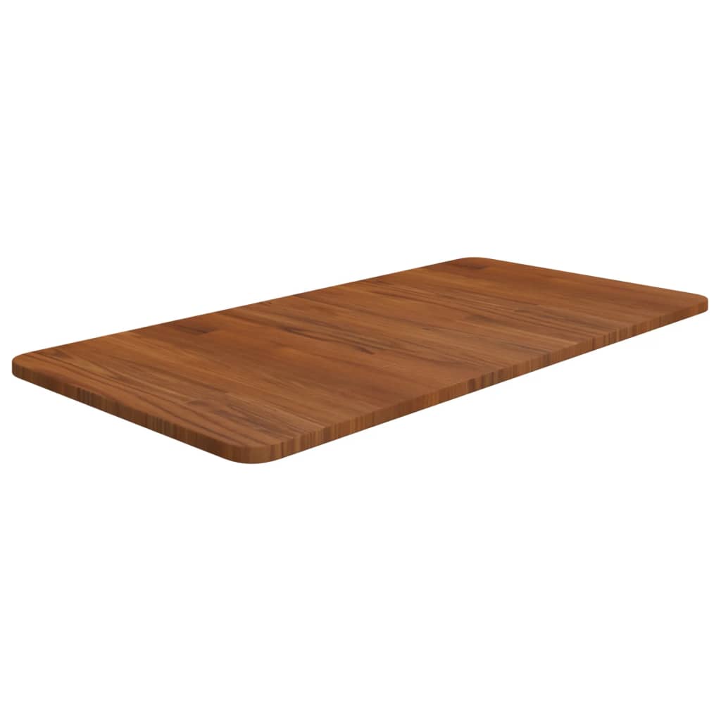 bordplade til badeværelse 80x40x1,5 cm massivt træ mørkebrun billede