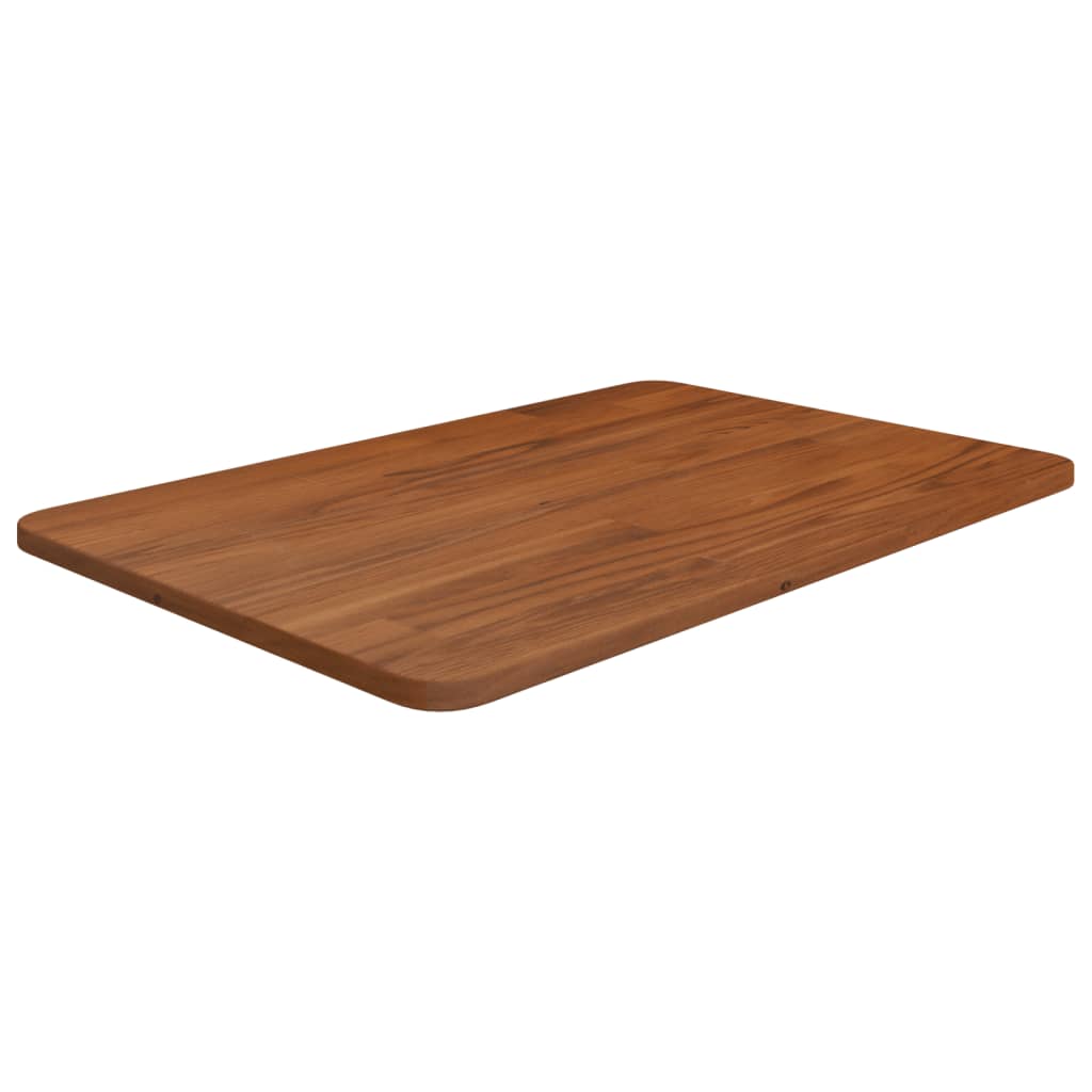 bordplade til badeværelse 60x40x1,5 cm massivt træ mørkebrun billede