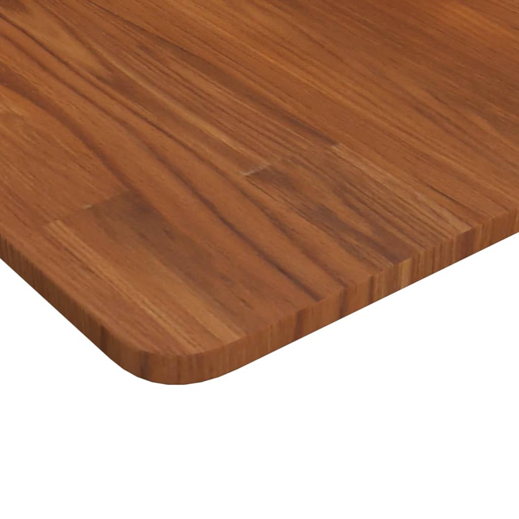 bordplade til badeværelse 60x40x1,5 cm massivt træ mørkebrun