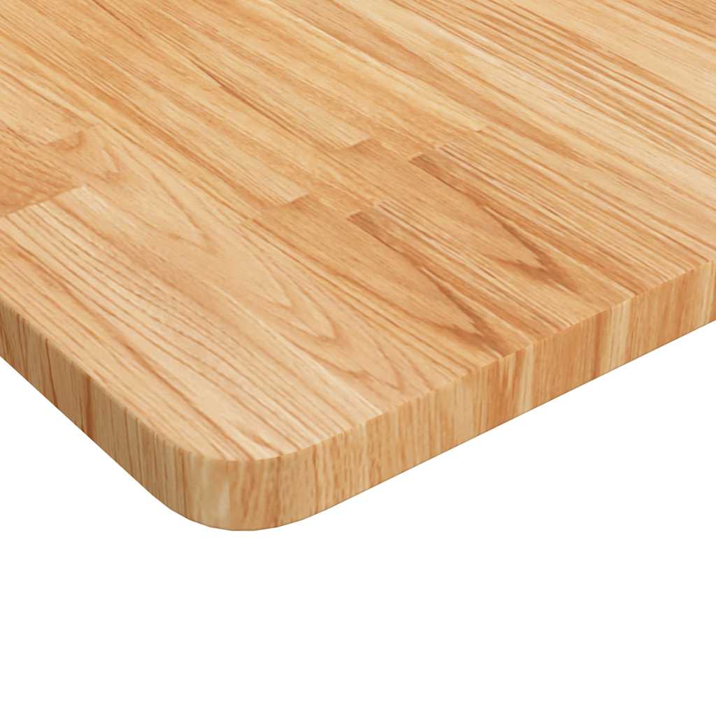 bordplade til badeværelse 80x40x2,5 cm massivt træ lysebrun