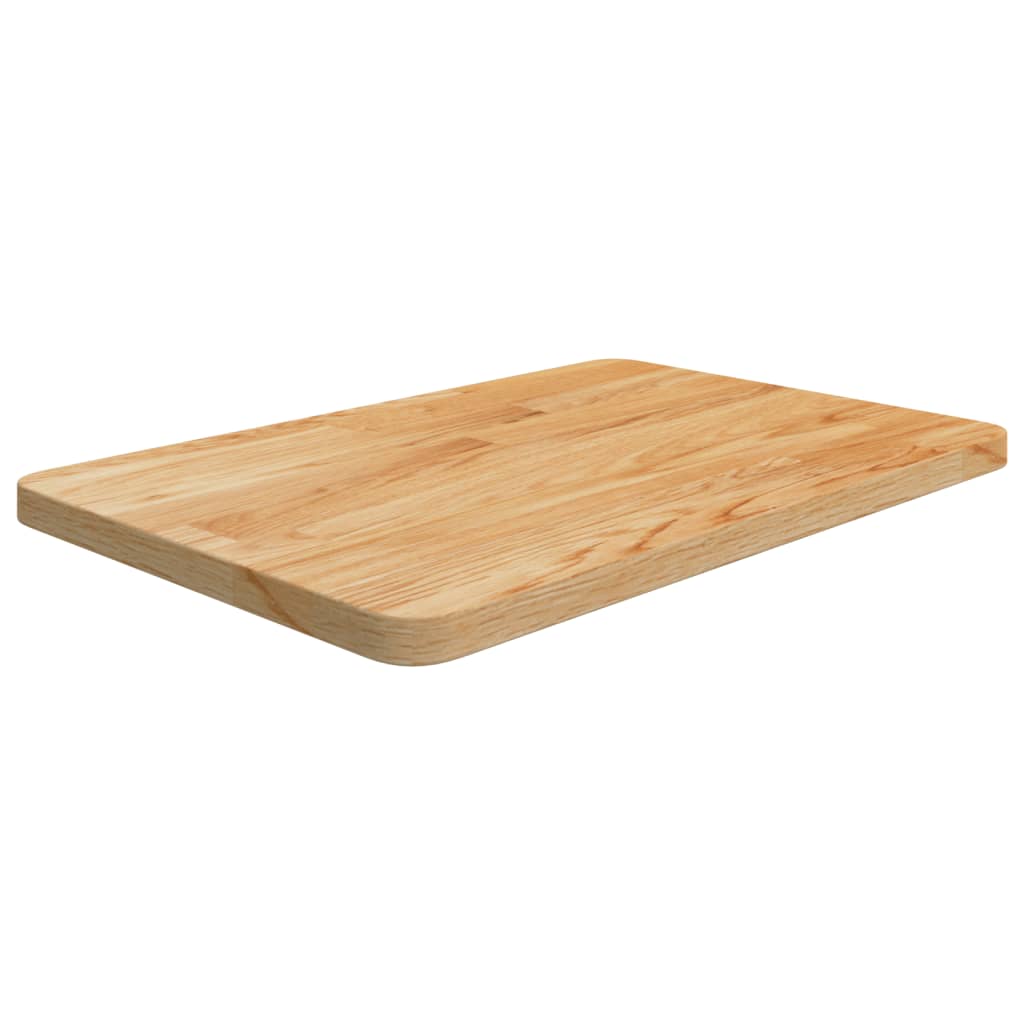 bordplade til badeværelse 60x40x2,5 cm massivt træ lysebrun billede