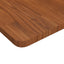 bordplade til badeværelse 100x60x2,5 cm massivt træ mørkebrun