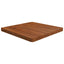 firkantet bordplade 60x60x4 cm behandlet massivt eg mørkebrun
