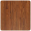 firkantet bordplade 60x60x4 cm behandlet massivt eg mørkebrun